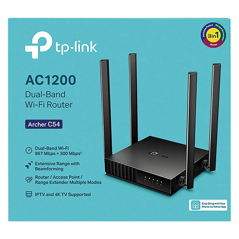 TP-Link Archer C54 AC1200 Dual Band Wi-Fi Router