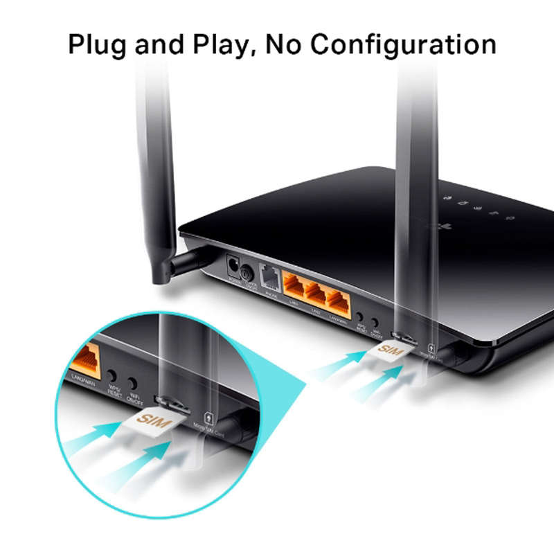 TP-Link TL-MR6500V 300Mbps Wireless N 4G LTE Router + Voip