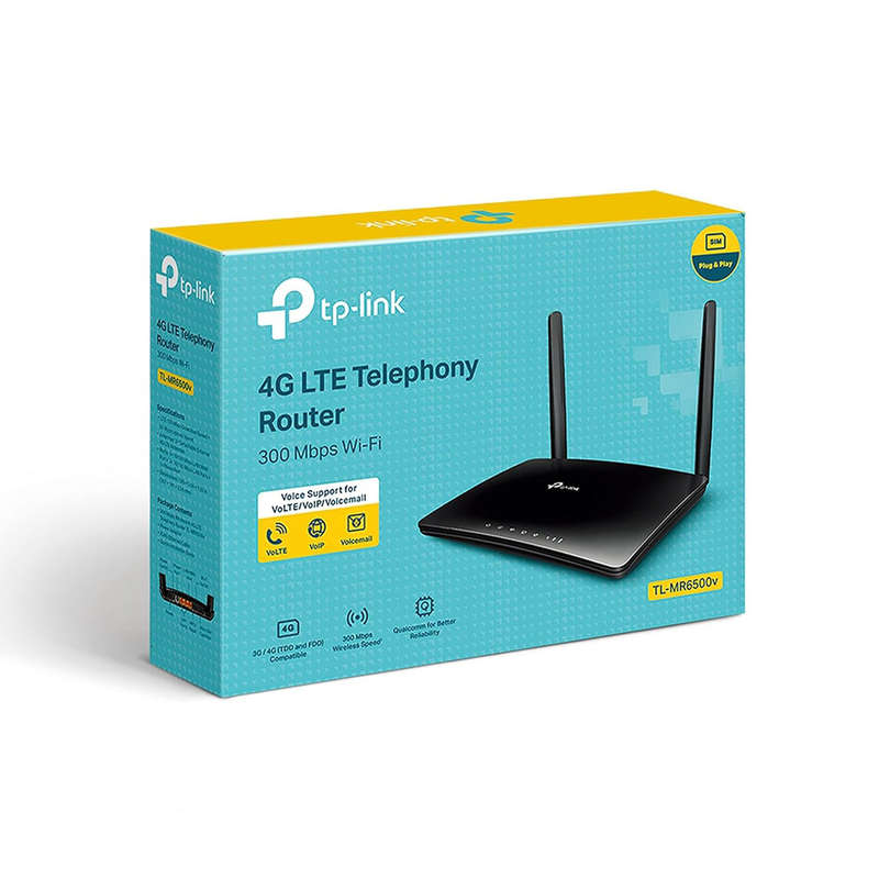 TP-Link TL-MR6500V 300Mbps Wireless N 4G LTE Router + Voip