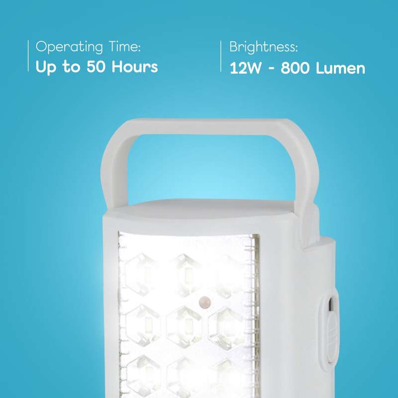 SWITCHED Rechargeable Emergency Lantern with Power Bank 800 Lumen - White