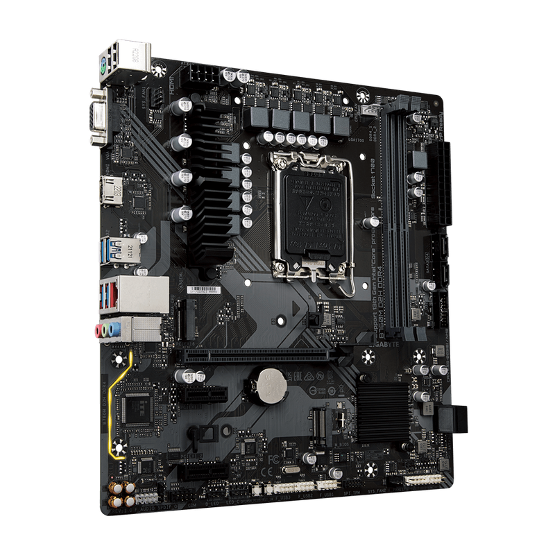 GIGABYTE Intel® B760 Chipset for 12th/13th Gen LGA 1700; 4x DDR5; 3x M2; HDMI/DP; ATX.