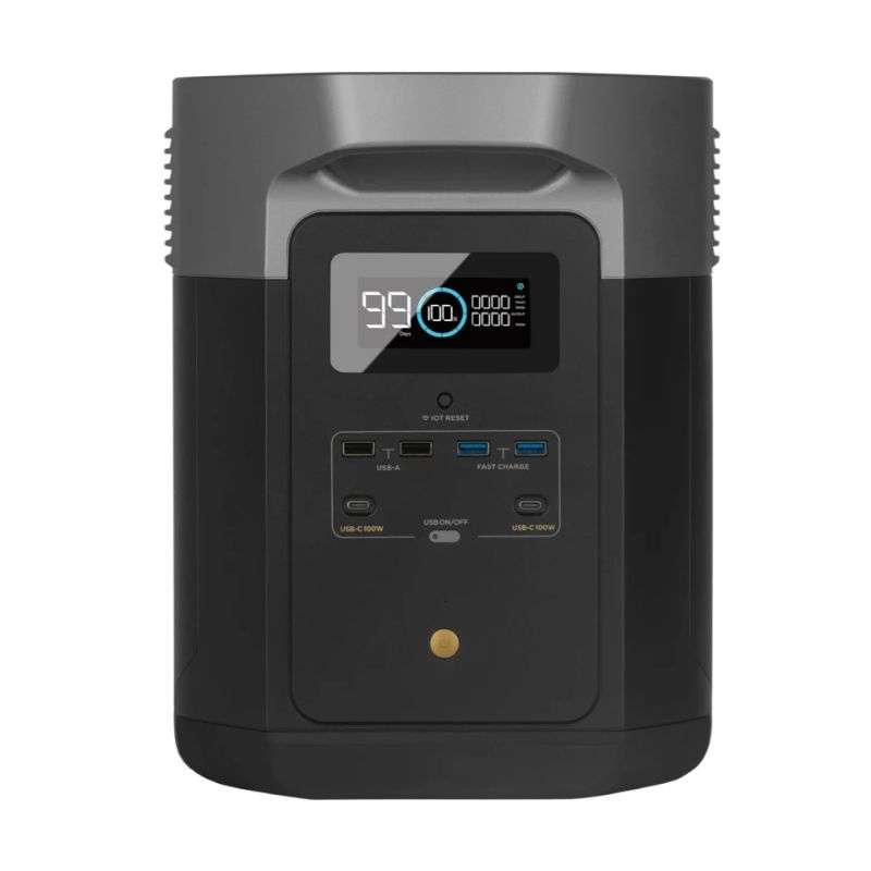ECOFLOW DELTA MAX 2000 Portable Power Station - 2400W output; 2016Wh Battery; 800W Solar - Int So...