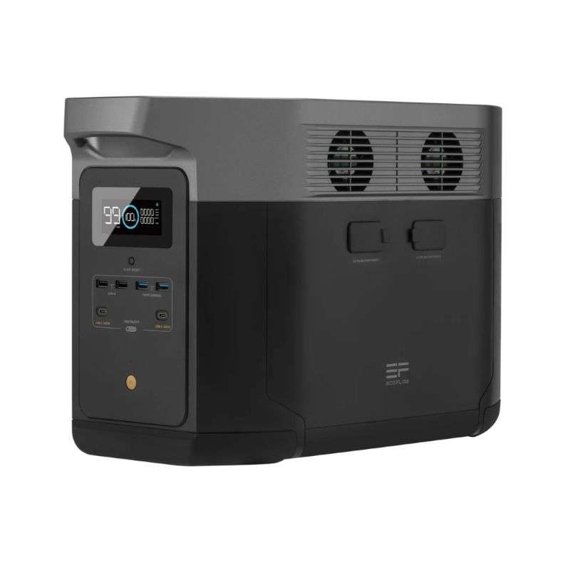 ECOFLOW DELTA MAX 2000 Portable Power Station - 2400W output; 2016Wh Battery; 800W Solar - Int So...