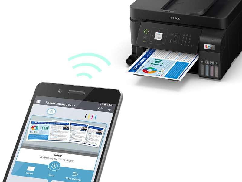 Epson L5590 Ecotank, A4, 4-in-1,ADF, Wi-Fi Direct,Borderless Printer