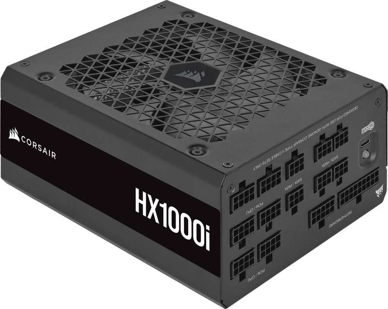 Corsair HX Series HX1000i - 1000 Watt 80 PLUS® Platinum Certified Fully Modular PSU; 10yr Warranty