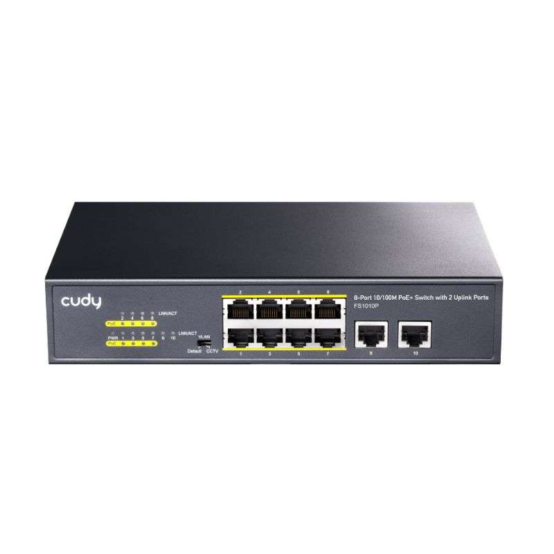 Cudy 10-Port 10/100Mbps Unmanaged PoE+ Switch 120w