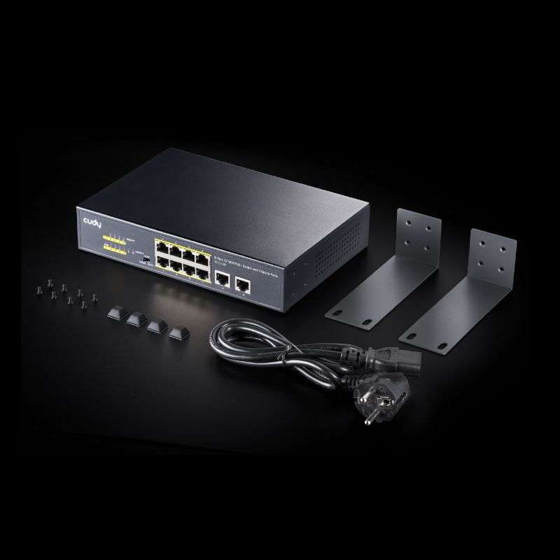 Cudy 10-Port 10/100Mbps Unmanaged PoE+ Switch 120w