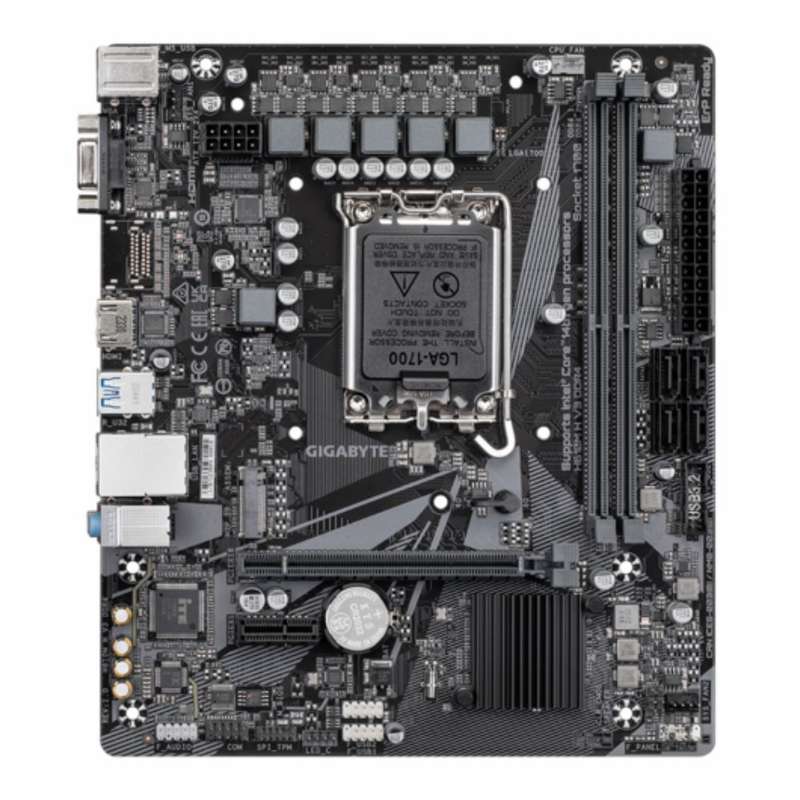 GIGABYTE Intel® H610 Chipset for LGA 1700; 2x DDR4; 1x M2; D-Sub/HDMI; mATX
