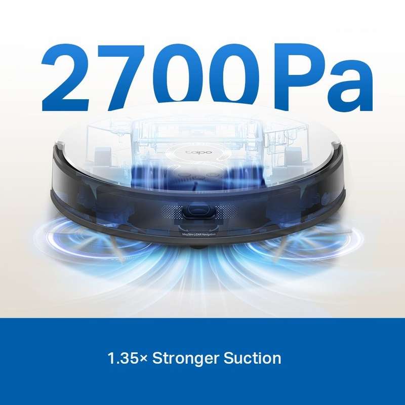 TP-Link Tapo RV20 Mop Plus Robot LIDAR Vacuum 2600 mAh