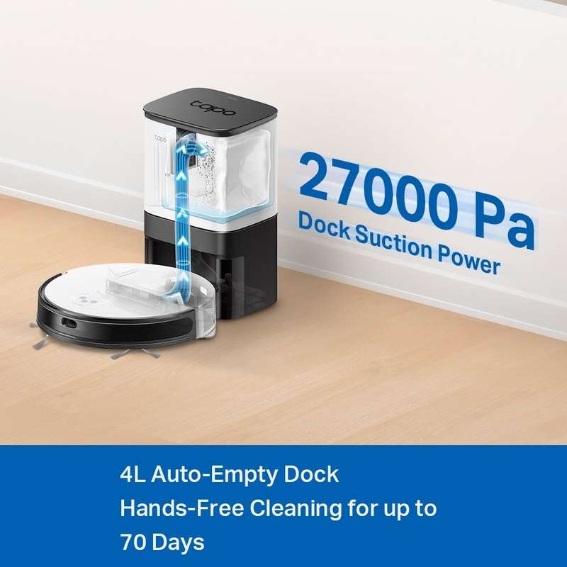 TP-Link Tapo RV20 Mop Plus Robot LIDAR Vacuum 2600 mAh