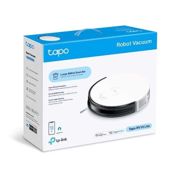 TP-Link Tapo RV10 Lite - Robot Vacuum Cleaner Gyroscope 2600 mAh