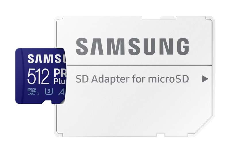 Samsung MB-MD512SA PRO Plus microSDXC 512GB Memory Card; Read : up to 180MB/s Write : up to 130MB...