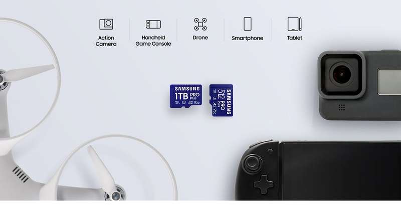 Samsung MB-MD512SA PRO Plus microSDXC 512GB Memory Card; Read : up to 180MB/s Write : up to 130MB...