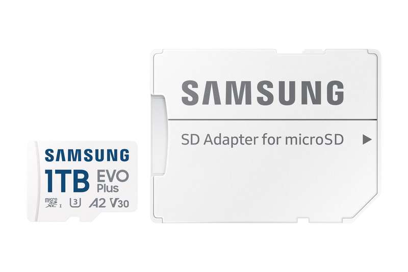 Samsung MB-MC1T0SA EVO Plus microSDXC 1TB Memory Card; Read : up to 160MB/s Write : Lower than Re...