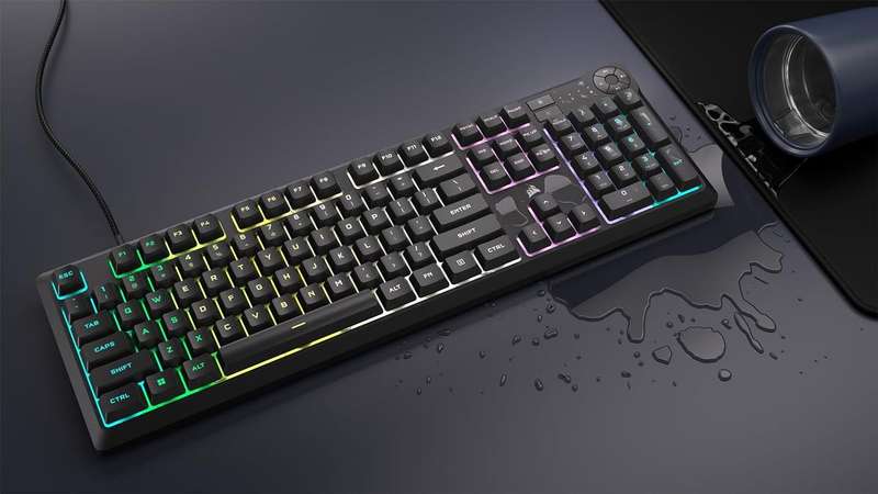 Corsair K55 CORE RGB Gaming Keyboard - Black