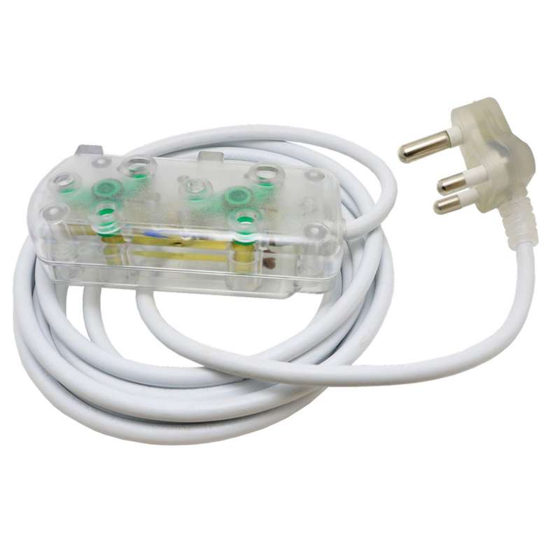 Ellies 2 Way Light Duty Coloured Extension Lead -3M