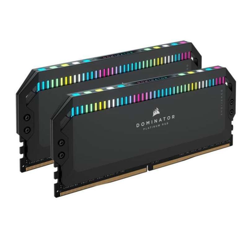 CorsairDOMINATOR PLATINUM RGB DDR5; 5200MHz 64GB 2x32GB DIMM; 40-40-40-77; 1.25V