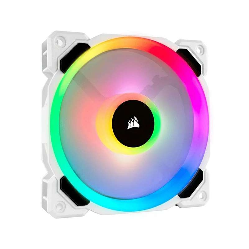 LL120 RGB 120mm Dual Light Loop RGB LED PWM 600 1500 RPM Cooling Fan White