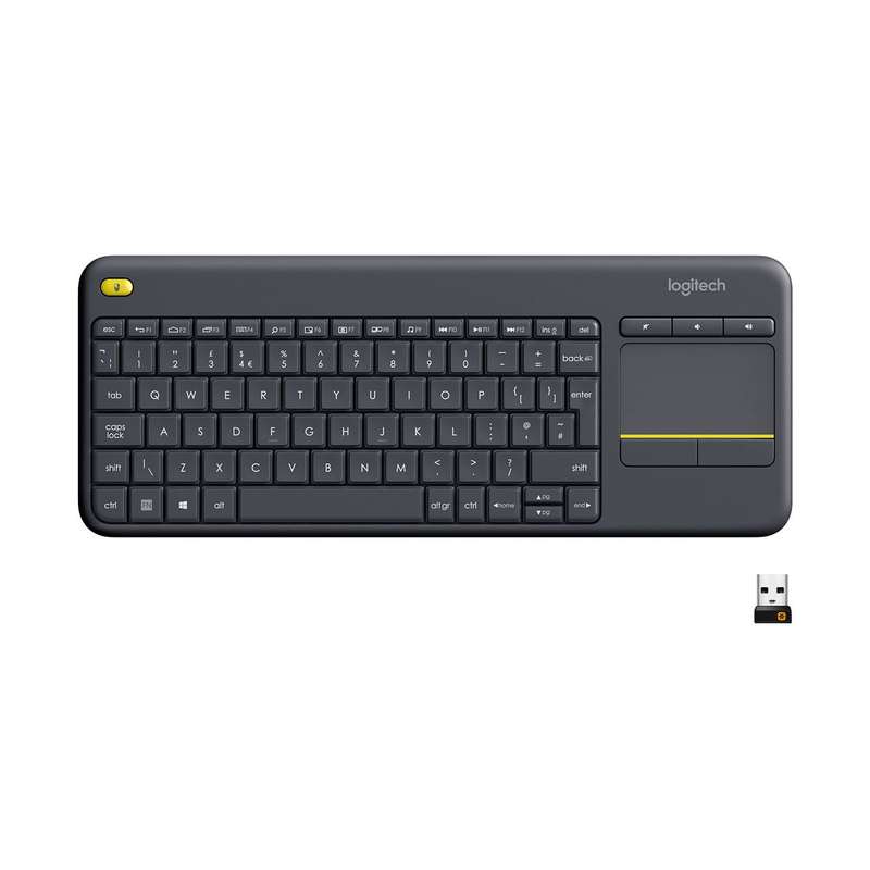 Logitech K400 Plus Wireless Touch Keyboard - Dark Grey
