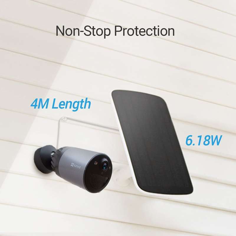 EZVIZ eLife (BC1C) WiFi Battery Security Camera with Solar Panel Box Kit (UNBOXED DEAL)