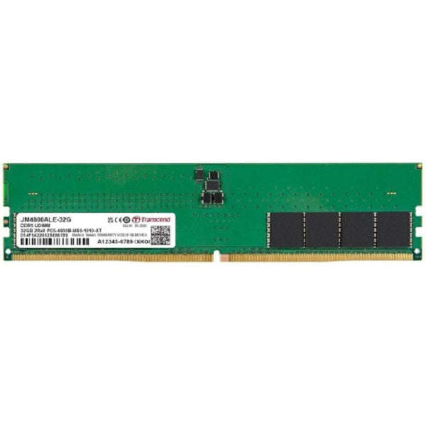 TRANSCEND JET MEMORY 32GB DDR5-4800 DIMM 2RX8 CL40  (2Gx8)x16