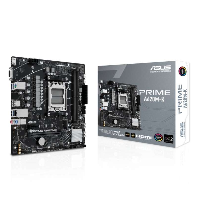 Asus AMD A620 Ryzen AM5 Micro-ATX Prime Motherboard