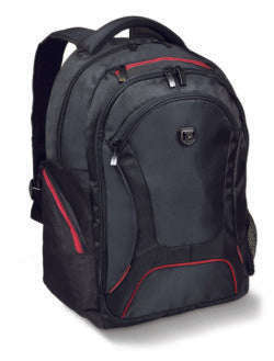 PORT DESIGNS COURCHEVEL 17.3 BACKPACK CASE  BLACK AND RED