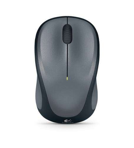 Logitech Wireless Mouse M235 (Dark Grey/Colt Matt) Nano USB receiver 3 buttons Advanced optical t...
