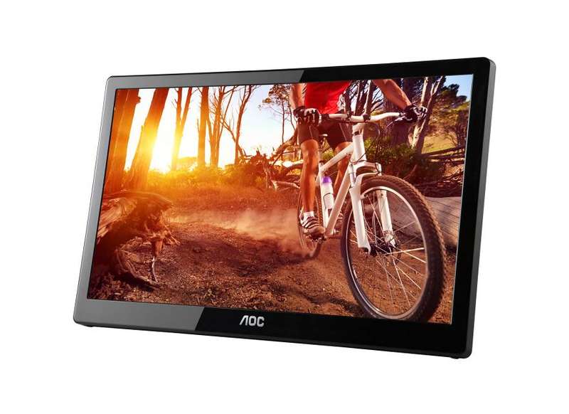 AOC E1659FWU 15.6" Portable USB LED Monitor