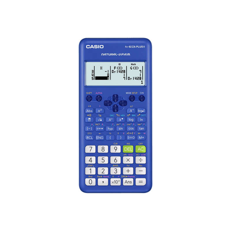 Casio FX-82 ZA Plus II Calculator - Blue
