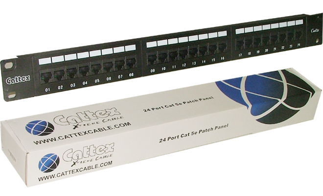 RCT 24 PORT CAT5E UTP PATCH PANEL