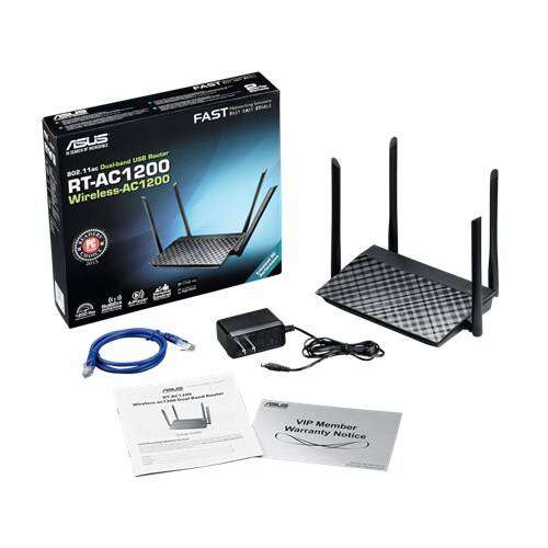 Wireless-AC1200 Dual-Band Router; 802.11ac; 867 Mbps (5GHz); 802.11n; 300 Mbps (2.4GHz); 2.4Ghz/5...