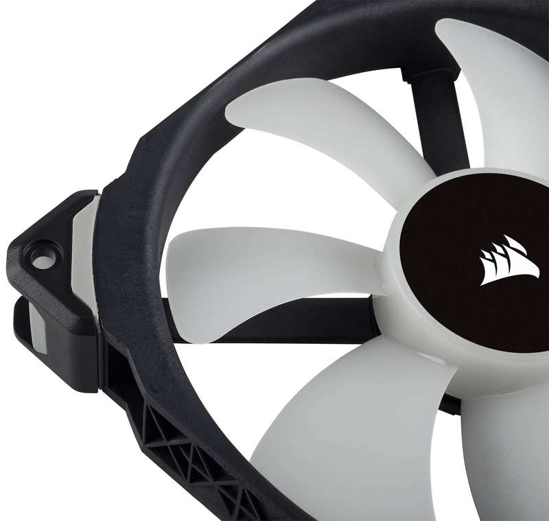 Corsair ML140 PRO RGB LED 140MM PWM Premium Magnetic Levitation Fan - Twin Fan Pack with Lighting...