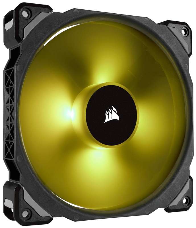 Corsair ML140 PRO RGB LED 140MM PWM Premium Magnetic Levitation Fan - Twin Fan Pack with Lighting...