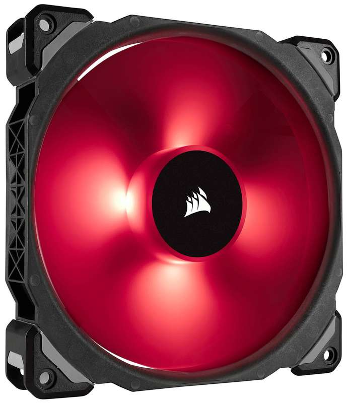 Corsair ML140 PRO RGB LED 140MM PWM Premium Magnetic Levitation Fan - Twin Fan Pack with Lighting...