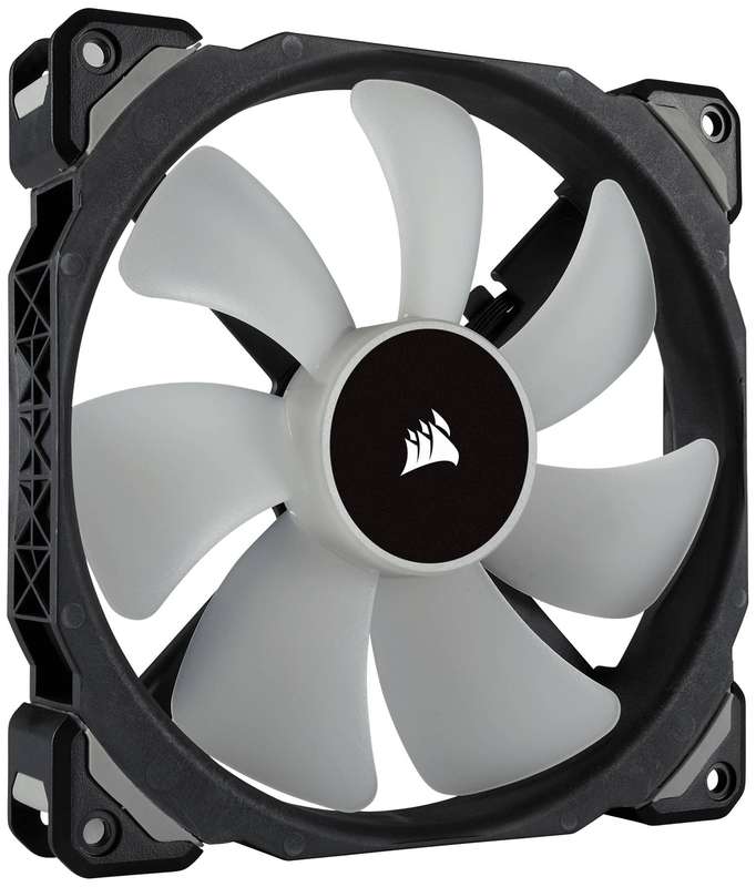 Corsair ML140 PRO RGB LED 140MM PWM Premium Magnetic Levitation Fan - Twin Fan Pack with Lighting...