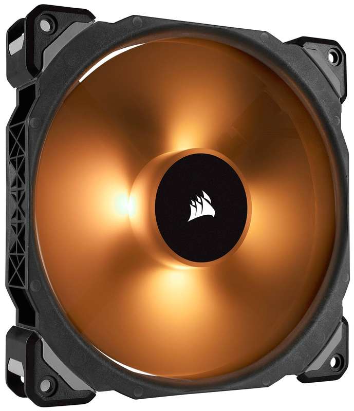 Corsair ML140 PRO RGB LED 140MM PWM Premium Magnetic Levitation Fan - Twin Fan Pack with Lighting...