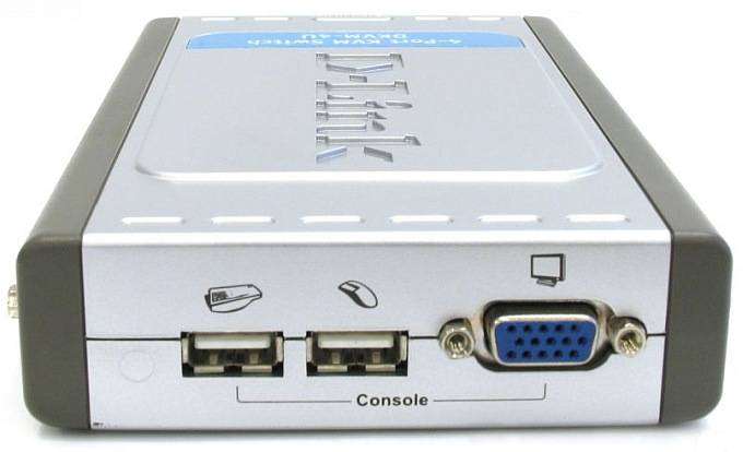 D-Link DKVM-4U 4-Port USB KVM Switch (one set of cables)