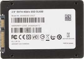 Adata ASU650SS-120GT-R SU650 120GB SATA 6Gb/s 3D NAND 2.5" Black Solid State Drive