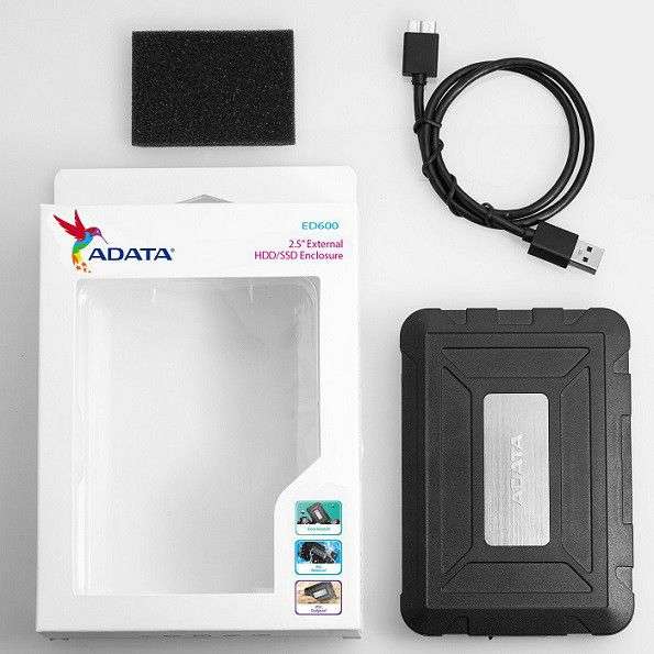 ADATA ED600 - Storage Enclosure - AED600-U31-CBK