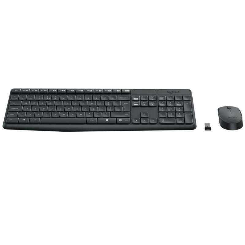 Logitech® MK235 Wireless Keyboard and Mouse - GREY