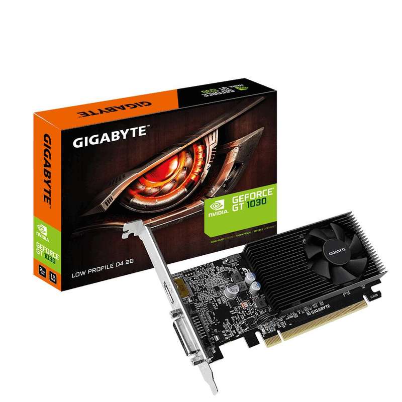 GIGABYTE NVIDIA GT 1030 2048 MB GDDR4 PCI-EXPRESS GRAPHICS CARD