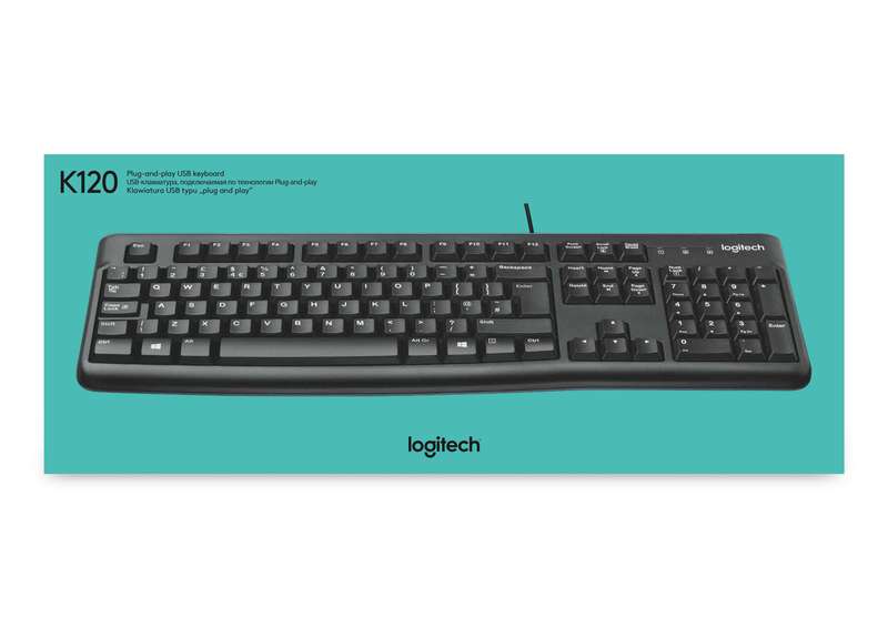 Logitech K120 USB Corded Keyboard