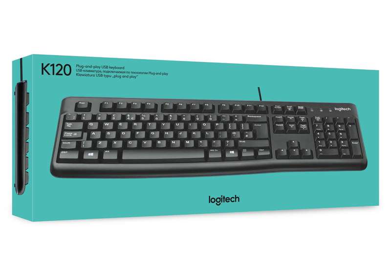 Logitech K120 USB Corded Keyboard