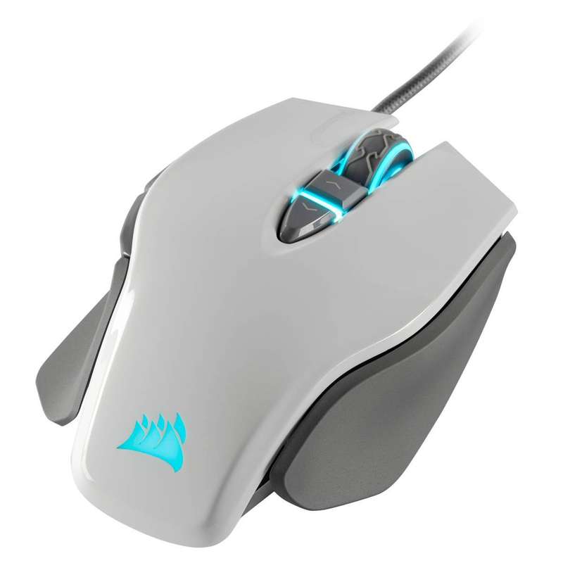 Corsair CH-9309111 M65 RGB Elite 18,000 DPI Tunable White Wired Optical Gaming Mouse (UNBOXED DEAL)