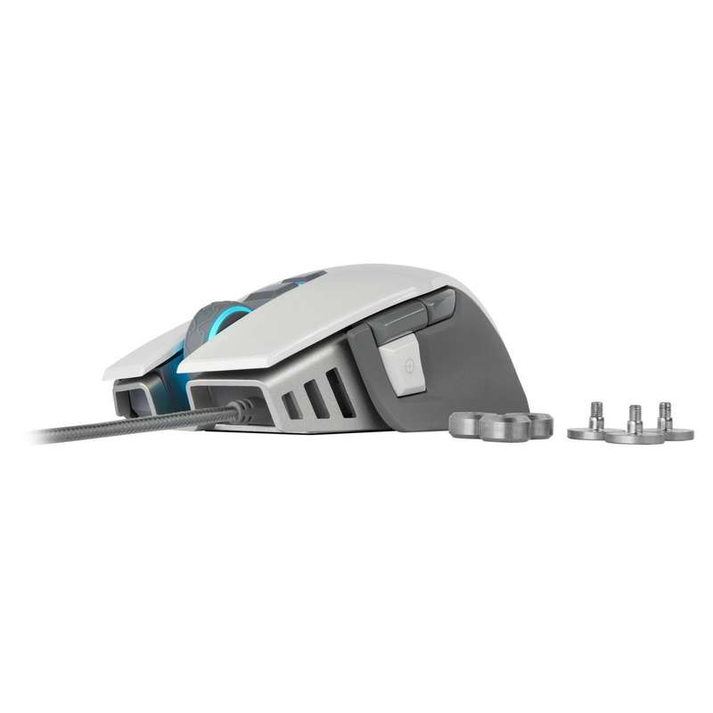 Corsair CH-9309111 M65 RGB Elite 18,000 DPI Tunable White Wired Optical Gaming Mouse (UNBOXED DEAL)