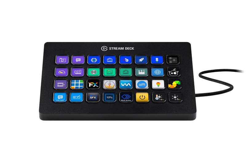 Elgato Stream Deck XL - Live Content Creation Controller with 32 customizable LCD keys; adjustabl...