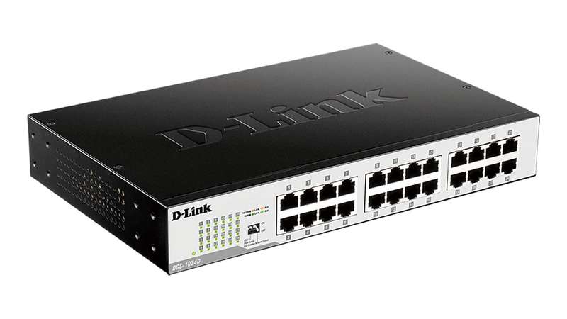 D-Link DGS-1024D 24-Port Gbe Unamanaged Switch - Rackmount