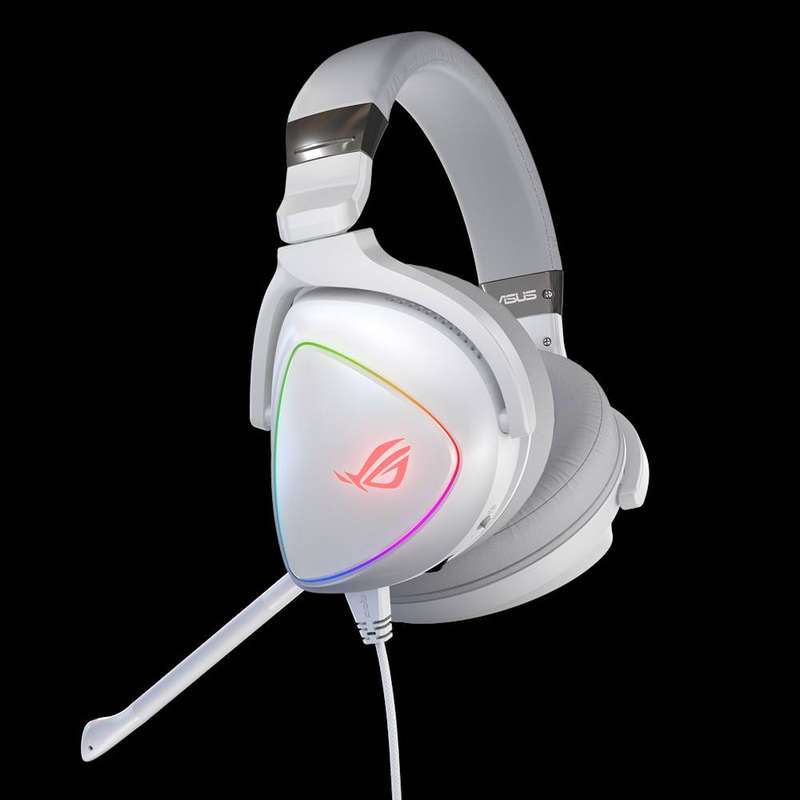 RGB gaming headset with Hi-Res ESS Quad-DAC; circular RGB lighting effect and USB-C connector for...