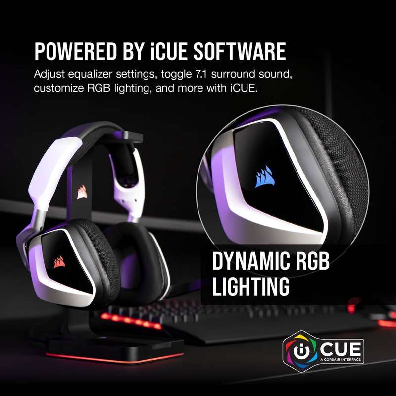 Corsair Void RGB Elite Wireless Premium Gaming Headset - White (UNBOXED DEAL)